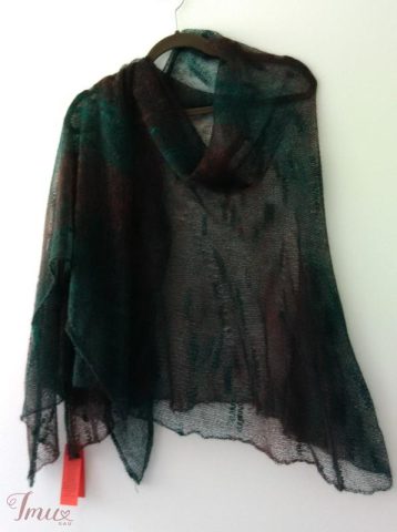 imusau.lt | parduodama Megzta, plona, ruda žalia moherio skraistė